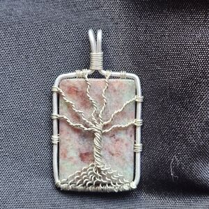 Artisan Silver Tree of Life Necklace with Earthy Tones